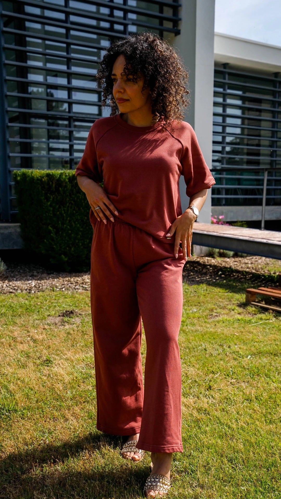 Conjunto Rhea castanho