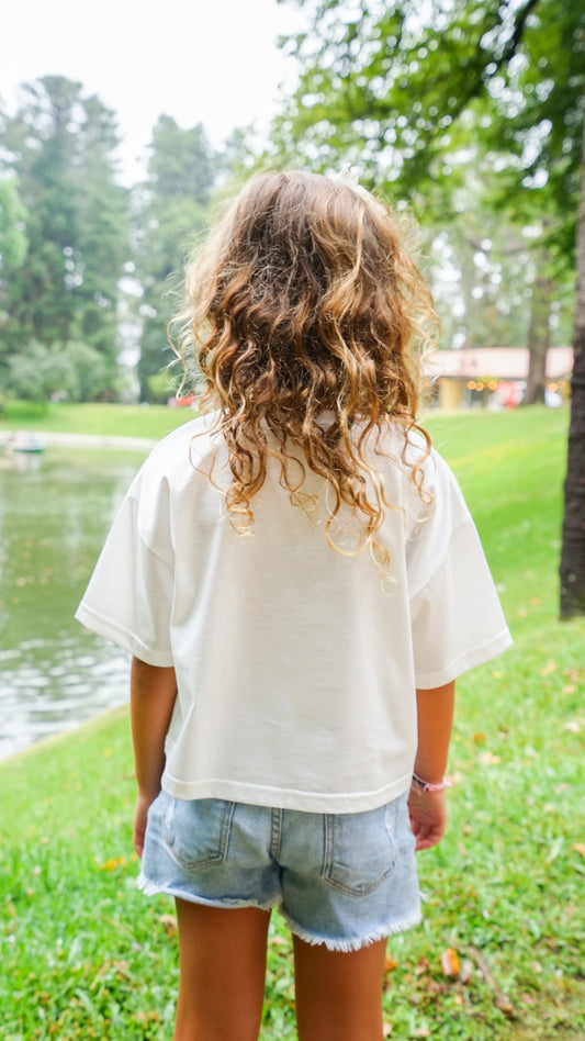 T-shirt Coração Menina