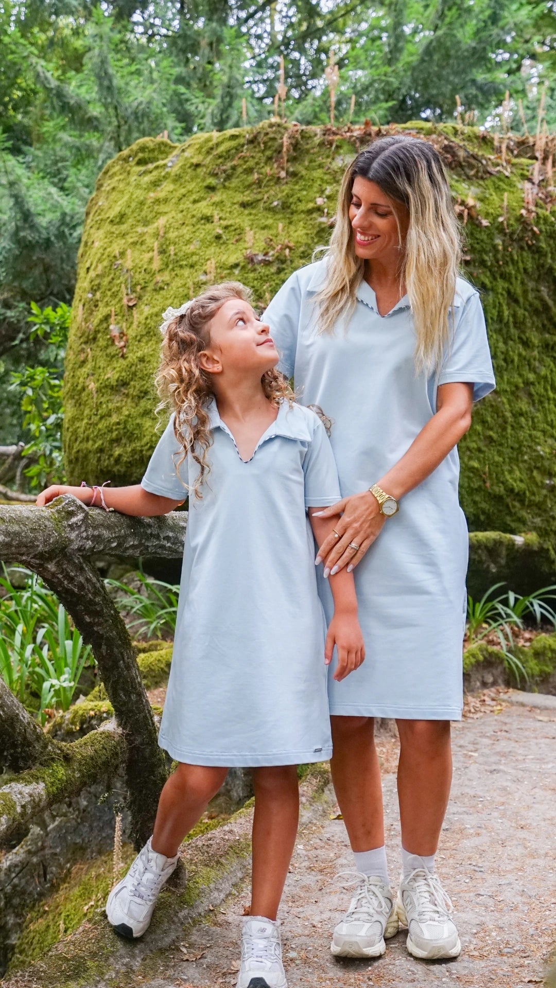 Vestido Siena Menina azul claro