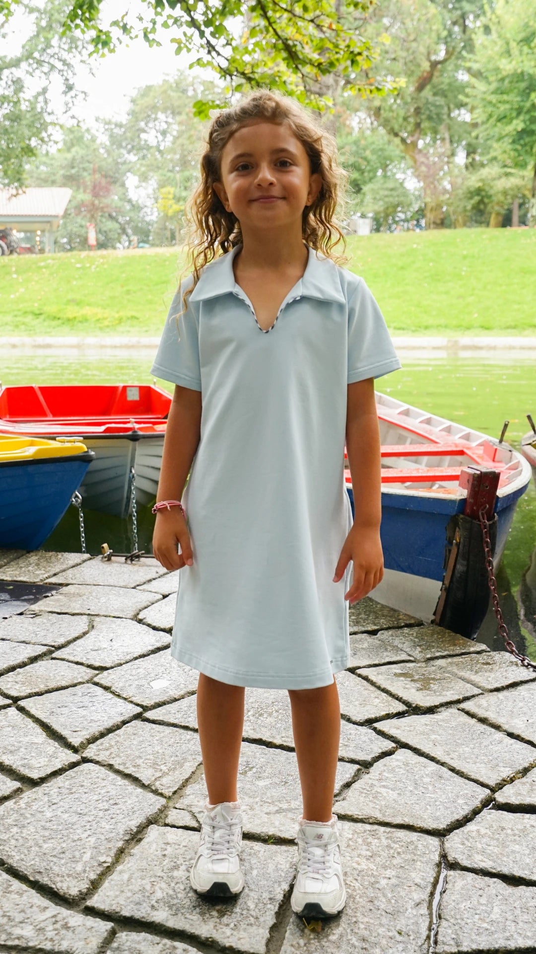 Vestido Siena Menina azul claro