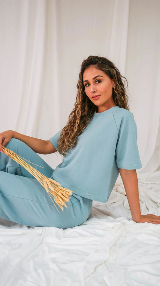 Conjunto Rhea azul