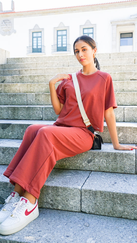 Conjunto Rhea castanho